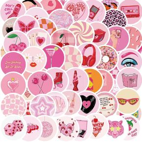 50Pcs Cool Disco Stickers Mirror Disco Ball Stickers Vintage Retro Stickers for Water Bottles Laptop Luggage Scrapbook Birthday Waterproof Vinyl Decals for Teens Adults Kids Boys Girls Favor Decor