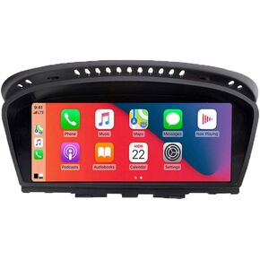 8.8" Linux CarPlay Screen for BMW 3/5 Series E60 E61 E63 E64 E90 E91 E92 Wireless CarPlay Android Auto Car Radio Stereo Receiver with CIC System Car Touch Screen Display Retrofit