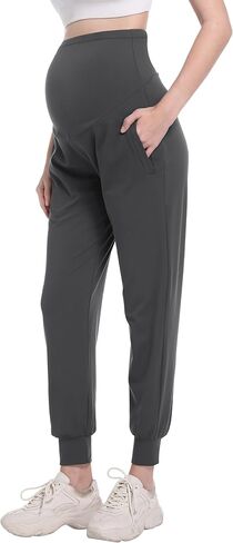 V VOCNI Maternity Joggers Pants Sweatpants Yoga Lounge Workout Activewear Pregnancy Pants with Pockets in Kuwait