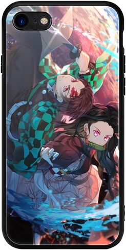 iPhone SE (2020) / SE (2022) 7/8 Anime Novelty Anime iPhone Case Black in Saudi Arabia