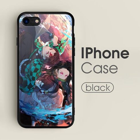 iPhone SE (2020) / SE (2022) 7/8 Anime Novelty Anime iPhone Case Black in Saudi Arabia