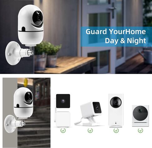 عبوتان من التركيب على الحائط الآمن، دعامة تثبيت متوافقة مع Arlo Pro، Arlo Pro 2، Arlo Ultra، Arlo Pro 3، Arlo Go، دعامة قابلة للتعديل 360 درجة لكاميرا لولبية 1/4 مع نفس الواجهة (عبوتان) in Kuwait
