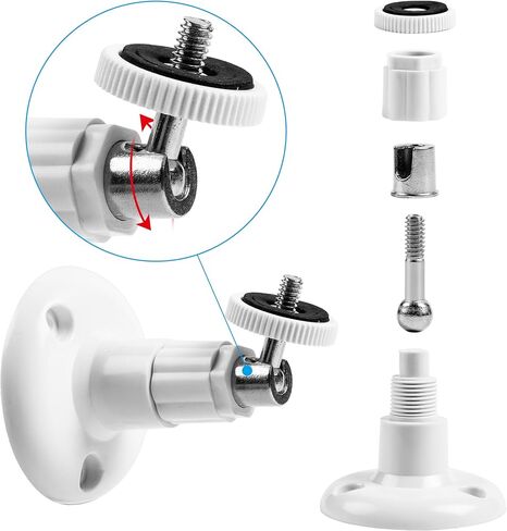 عبوتان من التركيب على الحائط الآمن، دعامة تثبيت متوافقة مع Arlo Pro، Arlo Pro 2، Arlo Ultra، Arlo Pro 3، Arlo Go، دعامة قابلة للتعديل 360 درجة لكاميرا لولبية 1/4 مع نفس الواجهة (عبوتان) in Kuwait