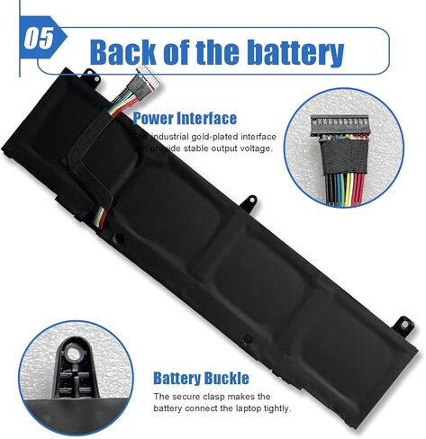 Dentsing TDW5P استبدال البطارية لـ 13 R3 ALW13C ALW13C-D2508 ALW13C-D2715S ALW13C-D2508 ALW13C-D2506S ALW13C-D2728 سلسلة P81G P81G001 JFWX7 04RRR3 0V9XD7 4RRR3 15.2 فولت 76 وات في الساعة in Kuwait