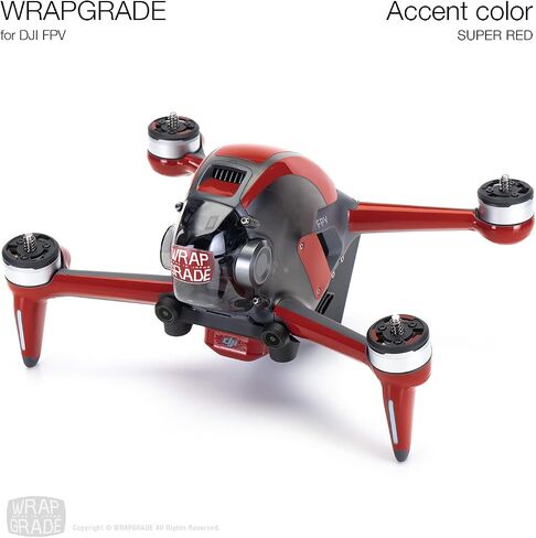 WRAPGRADE Skin Compatible with DJI FPV | Accent Color (Caribbean Blue) in Kuwait