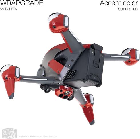 WRAPGRADE Skin Compatible with DJI FPV | Accent Color (Caribbean Blue) in Kuwait