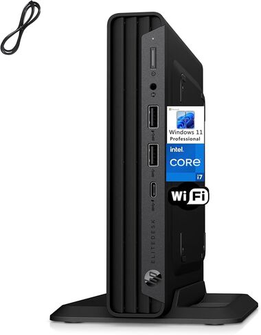 HP EliteDesk 800 G6 Business Mini PC Desktop Computer, Intel Octa-Core i7-10700, 32GB DDR4 RAM, 1TB PCIe SSD, 802.11AC WiFi, Bluetooth, 3.13 lb, Windows 11 Pro in Saudi Arabia