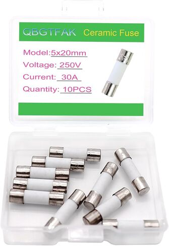 10pcs 0.5 Amp 250V Quick Blow Ceramic Tube Fuse 5x20mm (0.5A) in Kuwait