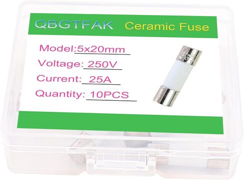 10pcs 0.5 Amp 250V Quick Blow Ceramic Tube Fuse 5x20mm (0.5A) in Kuwait