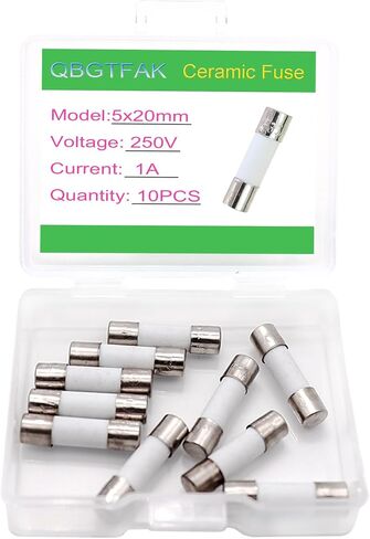 10pcs 0.5 Amp 250V Quick Blow Ceramic Tube Fuse 5x20mm (0.5A) in Kuwait