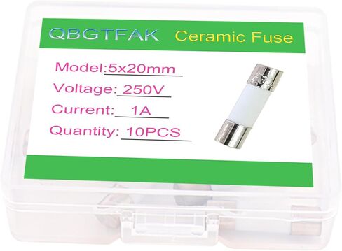 10pcs 0.5 Amp 250V Quick Blow Ceramic Tube Fuse 5x20mm (0.5A) in Kuwait