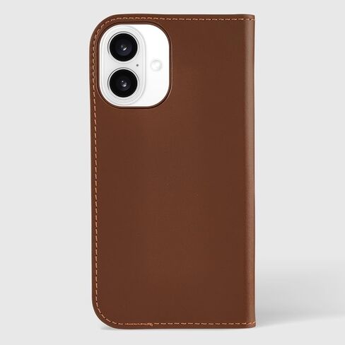 حافظة iPhone 16 من Coach Signature Canvas Wallet Folio - حافظة هاتف مصممة - باللون البني المميز in Saudi Arabia