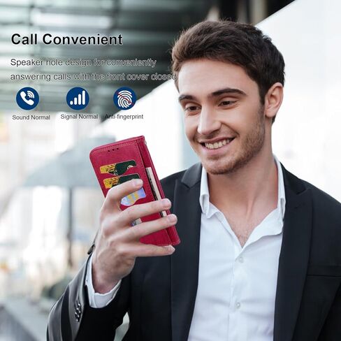 Wallet Case for Google Pixel 9 Pro XL 6.8" 2024 5G PU Leather with RFID Blocking Credit Card Holder,Folio Cover for Pixel 9 XL Magnetic Phone Case with Stand - Brown in Kuwait