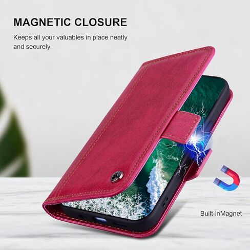 Wallet Case for Google Pixel 9 Pro XL 6.8" 2024 5G PU Leather with RFID Blocking Credit Card Holder,Folio Cover for Pixel 9 XL Magnetic Phone Case with Stand - Brown in Kuwait