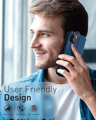 OCASE for iPhone 15 Wallet Case, Slim PU Leather Flip Folio, Card Slots, RFID Blocking, Kickstand, Shockproof Phone Cover 6.1 Inch 2023, Black in Saudi Arabia