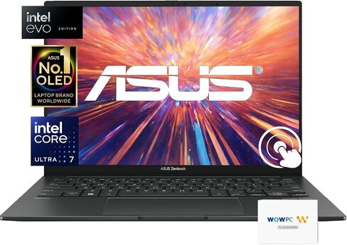 ASUS ZenBook 14 OLED FHD+ Touchscreen Business Laptop | Intel 16-Core Ultra 7 155H | 16GB DDR5 RAM | 1.5TB Storage (1TB SSD & 512GB External Storage) | ARC Graphics | Backlit Keyboard | Win 11 in Saudi Arabia