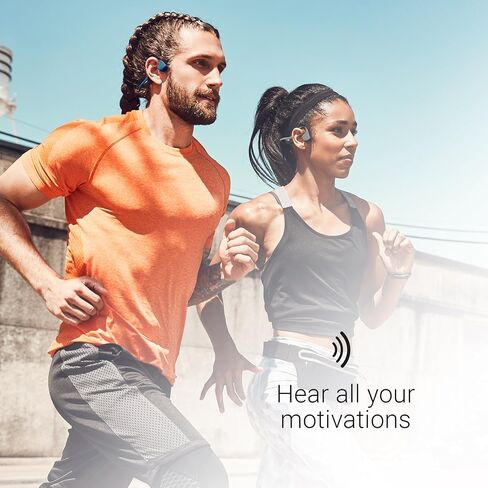 Aftershokz Air Bone Conduction سماعات بلوتوث لاسلكية مع شرائط عاكسة، رمادي غامق in Saudi Arabia