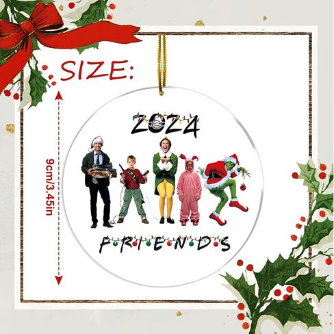 Cute Christmas Tree Ornament,Movie Lovers Ornament Christmas 2024 Christmas Ornament Home Decor Hanging Ornaments for Xmas New Year Party Holiday in Saudi Arabia