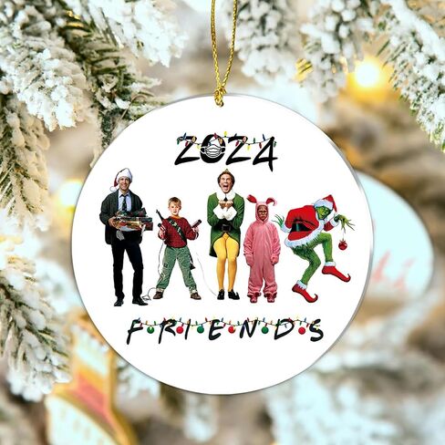 Cute Christmas Tree Ornament,Movie Lovers Ornament Christmas 2024 Christmas Ornament Home Decor Hanging Ornaments for Xmas New Year Party Holiday in Saudi Arabia
