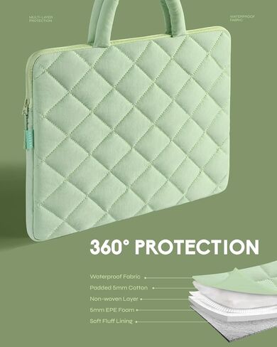 Allive Puffy Laptop Sleeve 13-14 Inch - Shockproof Laptop Case with Handle, Accessories Case – Fits MacBook Pro 16 Inch,15.6 Inch HP in Saudi Arabia