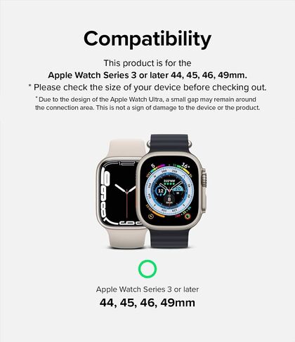 حلقة هوائية رياضية من Ringke متوافقة مع سوار ساعة Apple 44 مم، 45 مم، 49 مم، 42 مم، نايلون منسوج خفيف الوزن وجيد التهوية للرجال والنساء، مصمم لساعة Apple Ultra Band، السلسلة 8، 7 in Saudi Arabia
