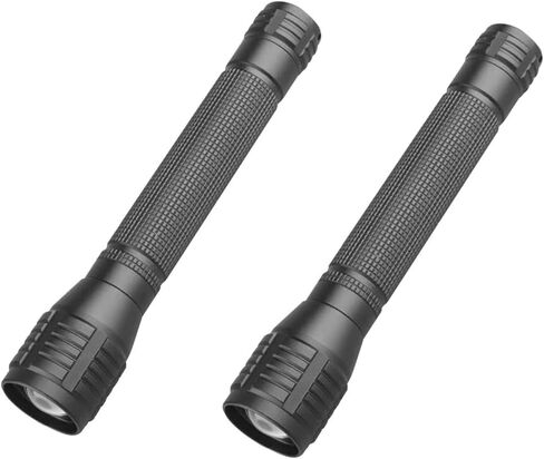 High Lumens Zoomable LED Flashlight, 3 Modes, AA Battery Powered – Powerful for Camping, Outdoor, and Emergency Use,2-Pack in Kuwait