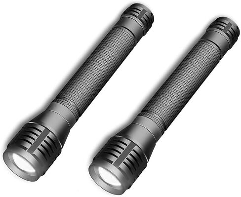 High Lumens Zoomable LED Flashlight, 3 Modes, AA Battery Powered – Powerful for Camping, Outdoor, and Emergency Use,2-Pack in Kuwait