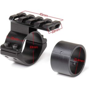 25.4/30mm Rifle Scope Ring Tactical Light Barrel Clamp Mounts for Scope Flashlight Fit for 12 Gauge Shotgun Tubes
