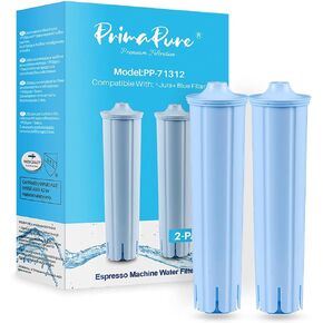 4-Pack PrimaPure Coffee Machine Water Filter Replacement for Jura Clearyl Blue 71445, 67879, ENA3, ENA5, J6, J9, J95 Certified To NSF/ANSI 42 by IAPMO R&T