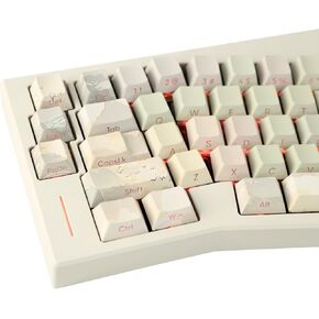 Keycap Purple Shine Through Keycaps Set, 137 Keys Custom Retro Cherry Key Caps, Keycaps Side Print Translucent Keycaps Dye Sub PBT Keycaps for ANSI/ISO Cherry Mx Backlit Ergonomic Keyboard