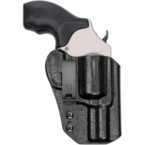 Tulster RATH IWB Revolver Holster fits: Smith & Wesson Model 637 1.875" J-Frame .38 Special | Ambidextrous Inside The Waistband Appendix Concealed Carry Kydex Holster