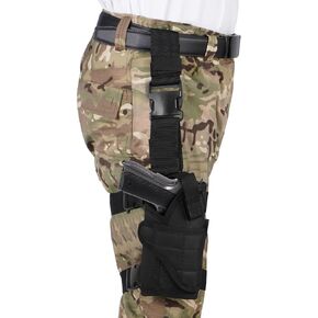 Drop Leg Holster - Right-Handed Thigh Gun Holster for Pistols - Adjustable Duty Gun Holster Compatible with Glock/1911/Sig Sauer/Ruger - Universal Pistol Holster for Men and Women