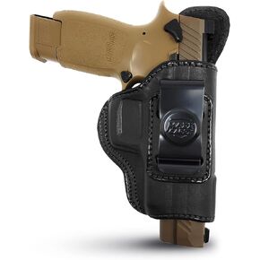 Genuine Leather Iwb Holster for Sig Sauer P320 Comp/Carry - Tactical Handgun Iwb Leather Holster - Leather Concealed Carry Holster - Comfortable Appendix Everyday Carry - Maxx Carry Holsters by PH