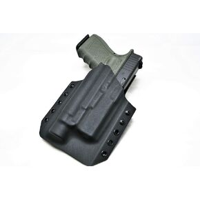 Light Bearing Holster for Glock 19 with Streamlight TLR-1 / TLR-1 HL | Light Bearing Holster for Glock 19/23 / 45 / 19X | Outside The Waistband Light Bearing Kydex Holster | OWB Holster