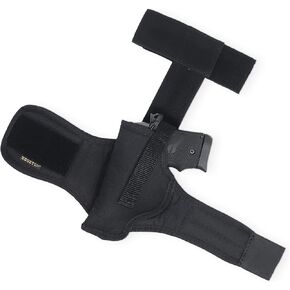 Ankle Nylon Holster by Houston - Fits: Glock 42/43, Bersa 380, Ruger LC9, Diamond Back 9mm, Sig Sauer P938, 1911 3", SCCY, Kahr 9 | Concealed and Comfortable to use (68D)