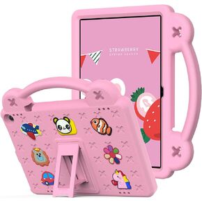 for Onn 10.1 Tablet Case (2024) Model#100135925, Kids EVA Cover with Strap Stand Handle, for Surf Walmart Onn Tablet Case 10.1 inch (Gen 4), Pink