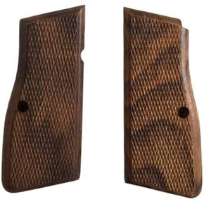 WWII German Wood Checkered Grips for Browning Hi-Power High Power