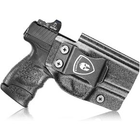 WARRIORLAND PPS M2 Holster IWB Kydex Holster Optics Cut Fit Walther PPS M2 Pistol, Inside Waistband Appendix Carry Walther M2 Holster, Adj. Retention & Cant, Right/Left Hand Optional