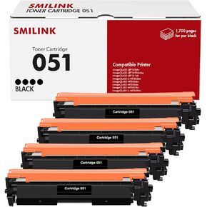 051 Black Toner Cartridge Compatible Replacement for Canon 051 Toner Cartridge 051H CRG051 CRG051H MF264dw Toner for MF269dw MF267dw MF266dn MF263dn LBP162dw LBP1692dwkg LBP161dn Printer (4-Pack)