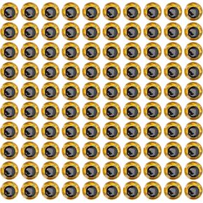 Fishing Lure Eyes,100pcs/Pack 9mm 3D Realistic Fishing Eyes Lure Eyes Lure Making Supplies,Fish Eyes for Lures(Gold)