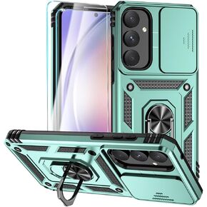 for Samsung Galaxy S25 Ultra 5G Phone Case,[20 FT Military Grade Drop Protection] [2 X Glass Screen Protector + Slide Camera Cover] Shockproof Protective Cases for Samsung S 25 Ultra,Rose gold