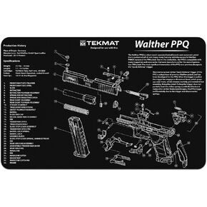 TekMat Walther PPQ Gun Cleaning Mat,Black