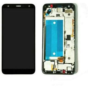 ل LG K40 2019 K12 Plus X420 L423DL Xpression Plus 2 X420AS8 LMX420EMW LMX420MM LMX420QN LMX420QM شاشة LCD تعمل باللمس محول الأرقام + إطار أسود