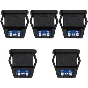 xiwai 5pcs/Set DIY OEM Type C Female Socket Connector to 6Pin PCBA Pinout Scew Nut Mount Type PD Power DC 5V/20V for Wiring