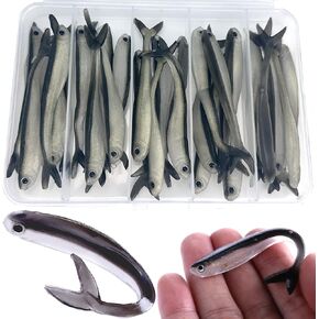 Fishing Soft Plastic Lures, Paddle Tail Swim Baits for Bass Fishing,Paddle Tail Swimbaits for for Bass Trout Walleye Lures, 30pcs Soft Plastic Baits with Box