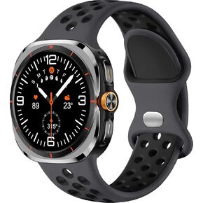 SNBLK Sport Band for Galaxy Watch Ultra Bands,Compatible with Samsung Watch Ultra Band,Soft Silicone Breathable Waterproof Loop Replacement Strap for Galaxy Ultra Watch Band 47mm for Men