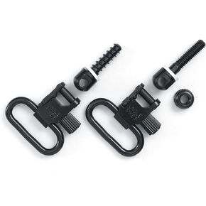 Uncle Mike's unisex adult Blued 1/4' Machine Screw Type, Clam QD 115 Swivel Tri Lock, Black, 1 4 US