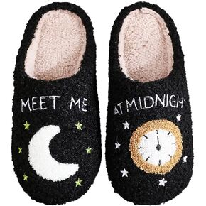 Women Men Basketball Slippers Fuzzy Closed Toe House Memory Foam Bedroom Slipper Couple Indoor Home Shoes
