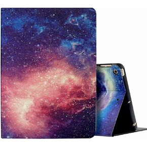 حافظة Rouceyxin لجهاز iPad الجيل التاسع، غطاء جلد PU مناسب لجهاز iPad 9th/8th/7th، حامل عرض متعدد الزوايا 10.2 بوصة 2021 2020 2019 تابلت مع إيقاظ تلقائي للنوم (زهرة الطائر الطنان)