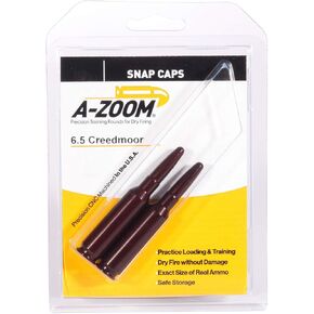 A-Zoom 6.5 Creedmoor Snap Cap 2Pk, Red